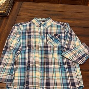 Children’s Place Boy’s Multi-Blue Plaid Button Down Shirt